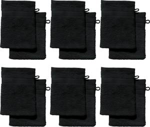 Waschhandschuh 12er-Pack 166402 Schwarz