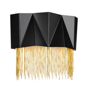 Wandlampe VENINA Schwarz - Gold - Graumetallic