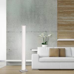 LED Stehleuchte Q-Rosa Smart Home Silber - Weiß - Metall - 23 x 155 x 23 cm