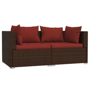 Salon de jardin (lot de 3) 3013629-6 Marron - Rouge - Brun rouge