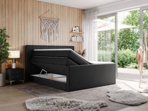 Boxspringbett KING EIGAR Breite: 220 cm - H4 - Kunstleder