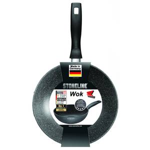 Wok 30 cm Made in Germany Grau - Metall - 30 x 10 x 55 cm