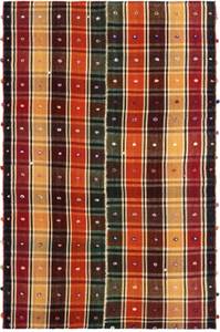Tapis Jajim CCVIII Rouge - Textile - 143 x 1 x 223 cm