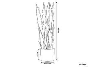 Plante artificielle SNAKE PLANT 15 x 63 x 15 cm