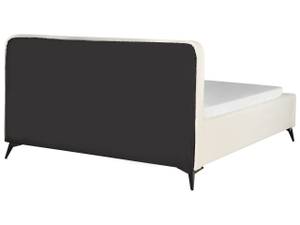 Doppelbett VALOGNES Schwarz - Creme - Weiß - 192 x 109 cm