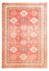 Kazak - 316x220cm Rot - Naturfaser - 220 x 1 x 316 cm