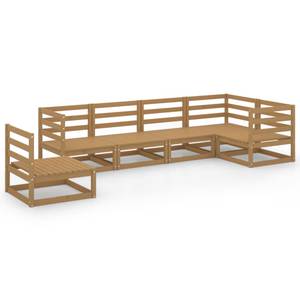 Garten-Lounge-Set (6-teilig) 3009789-1 Braun - Massivholz - Holzart/Dekor - 70 x 67 x 70 cm