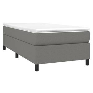 Cadre de lit 3016024-2 Noir - Gris - Gris minéral - Largeur : 90 cm