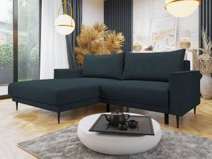 Ecksofa Viano Blau - Ecke davorstehend links