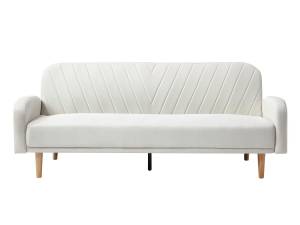 Schlafsofa VENAFRA Weiß - Textil - 87 x 87 x 207 cm