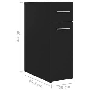 Armoire d'apothicaire 3007989 Noir