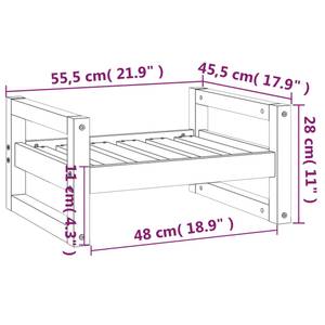 Hundebett 821469 Grau - 45 x 55 cm