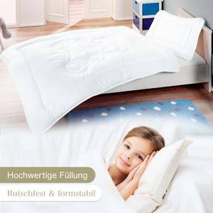 Kinder Bettdecken Set Bärchensteppung Weiß - Textil - 100 x 5 x 135 cm