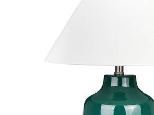 Lampe de table CARETA Vert - Blanc - Céramique - 21 x 57 x 24 cm