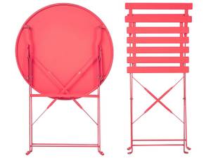 Bistro Set FIORI 3-tlg Rot