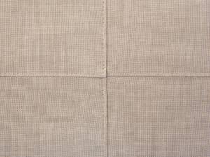 Ottomane OSLO Beige - Silber - Textil