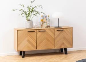 Sideboard Brighton Braun - Holz teilmassiv - 150 x 71 x 40 cm