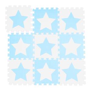 Puzzlematte Sterne Blau - Hellblau - Weiß - Gelb