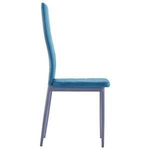 Table et chaise de salle à manger Bleu - Profondeur : 120 cm