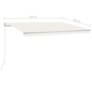 Auvent rétractable 3006540-1 Crème - 300 x 400 cm