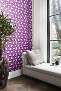 Tapete Ikat-Motiv 7051 Pink