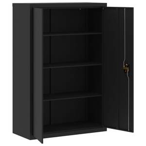 Aktenschrank 299865-2 Schwarz - Höhe: 140 cm