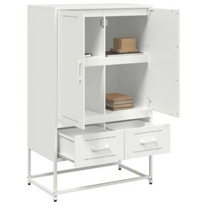 Highboard DE8811 Weiß - Metall - 39 x 112 x 68 cm