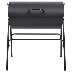 BBQ-Holzkohlegrill Schwarz - Metall - 73 x 90 x 80 cm