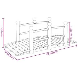 Gartenbrücke 3028557-1 Holz