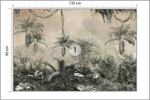 Papier Peint FORÊT Tropicales Vintage 135 x 90 x 90 cm