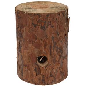 Schwedenfeuer Holz Gartendeko Braun - Massivholz - 15 x 20 x 15 cm