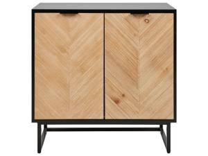 Sideboard ALASKA Schwarz - Eiche Hell