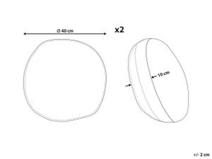 Kissen 2er Set POGGIO Tiefe: 40 cm