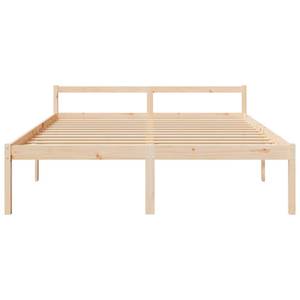 Bettgestell DE308 Braun - Massivholz - 186 x 71 x 180 cm