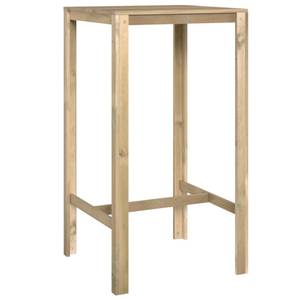 Ensemble de bar de jardin Marron - Bois massif - Bois/Imitation - 60 x 110 x 60 cm