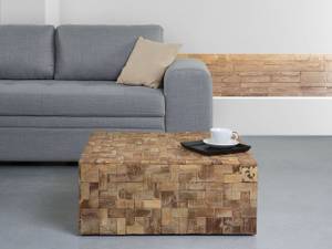 Couchtisch GAMBO Braun - Massivholz - 80 x 33 x 80 cm