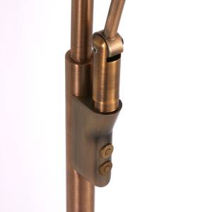 LED-Stehleuchte Zenith I Stahl - 2-flammig - Bronze