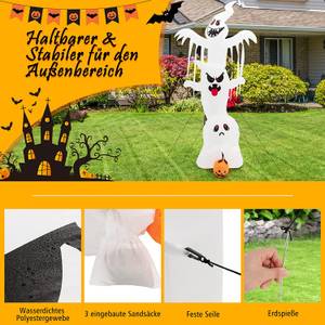 310cm Aufblasbare  Halloween-Geister Weiß - Textil - 90 x 310 x 140 cm