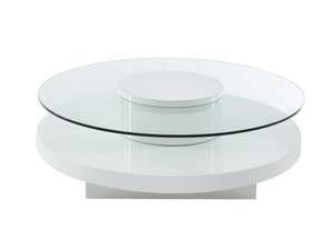 Table basse RYHALI Blanc - Bois manufacturé - 100 x 33 x 100 cm