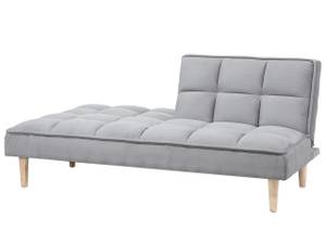 3-Sitzer Sofa SILJAN Grau - Hellgrau - Eiche Hell