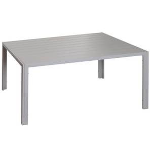 Alu-Esstisch N40 Grau - Metall - 140 x 72 x 80 cm