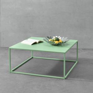Table Basse Lebus Carrée Vert - Métal - 85 x 38 x 85 cm