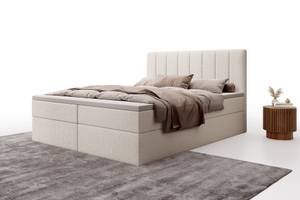 Boxspringbett ALLEN mit Bettkasten Cremeweiß - Breite: 160 cm - H3