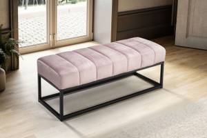 Sitzbank ARANIT Pink - Metall - 40 x 40 x 108 cm