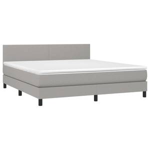 Boxspringbett 3017265-4 Hellgrau - Breite: 180 cm