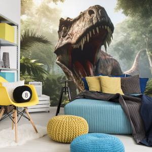 Papier Peint DINOSAURE Plantes Effet 3D 270 x 180 x 180 cm