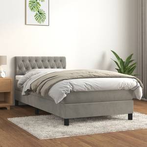 Boxspringbett 3017290-22 Hellgrau - Breite: 100 cm