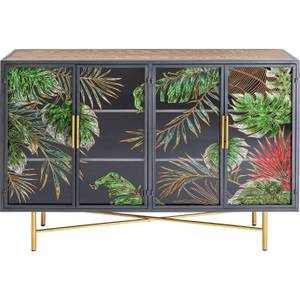 Sideboard Jungle Schwarz - Metall - 135 x 95 x 38 cm