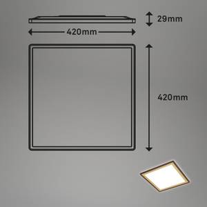 Ultraflaches CCT-LED Panel, braun-gold Gold