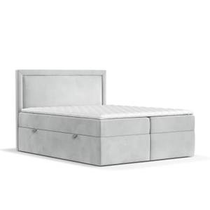 Premium Boxspringbett Jodan Magic Velvet Hellgrau - Breite: 182 cm